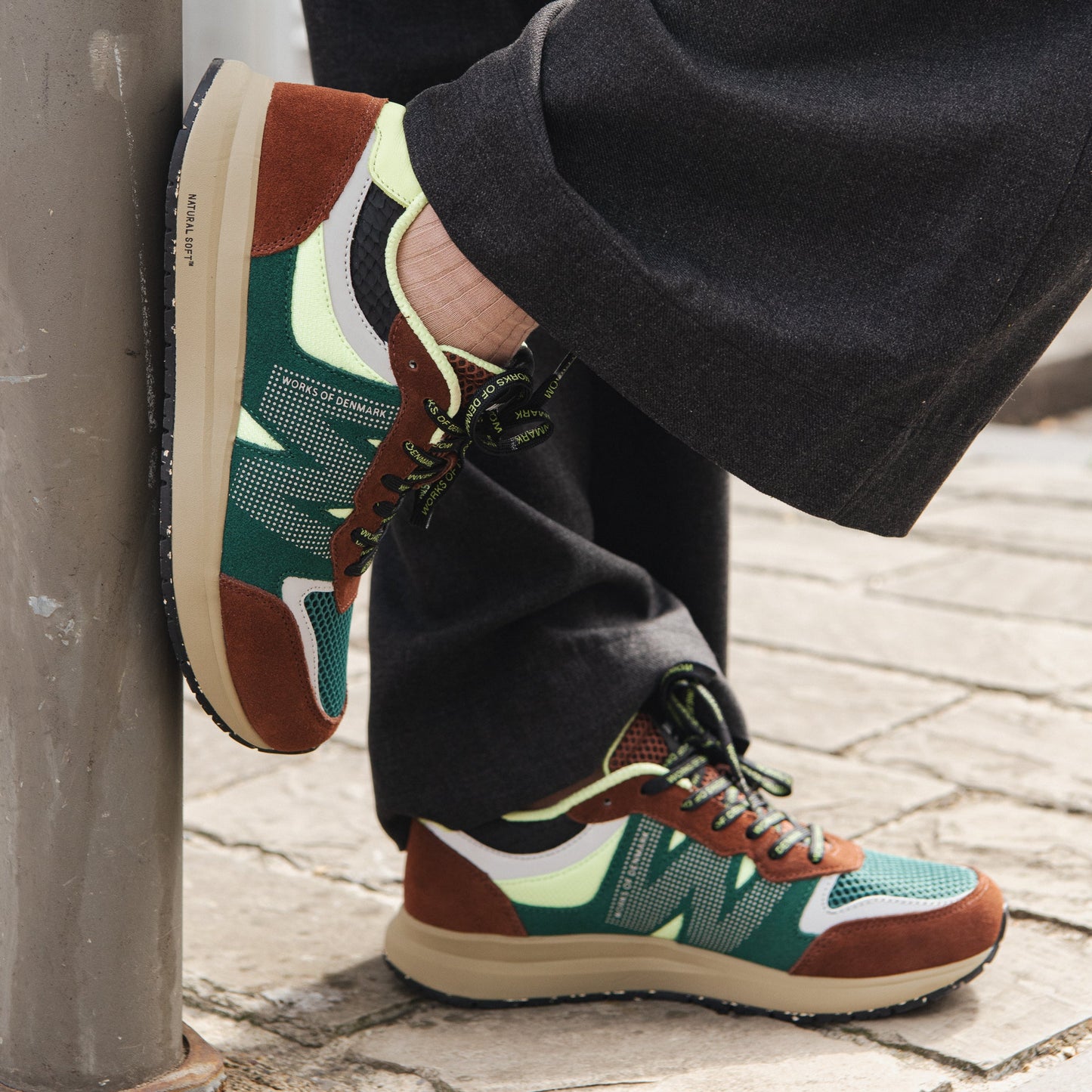 Rigmor Open Mesh Sneaker - Sepia/Deep Forest