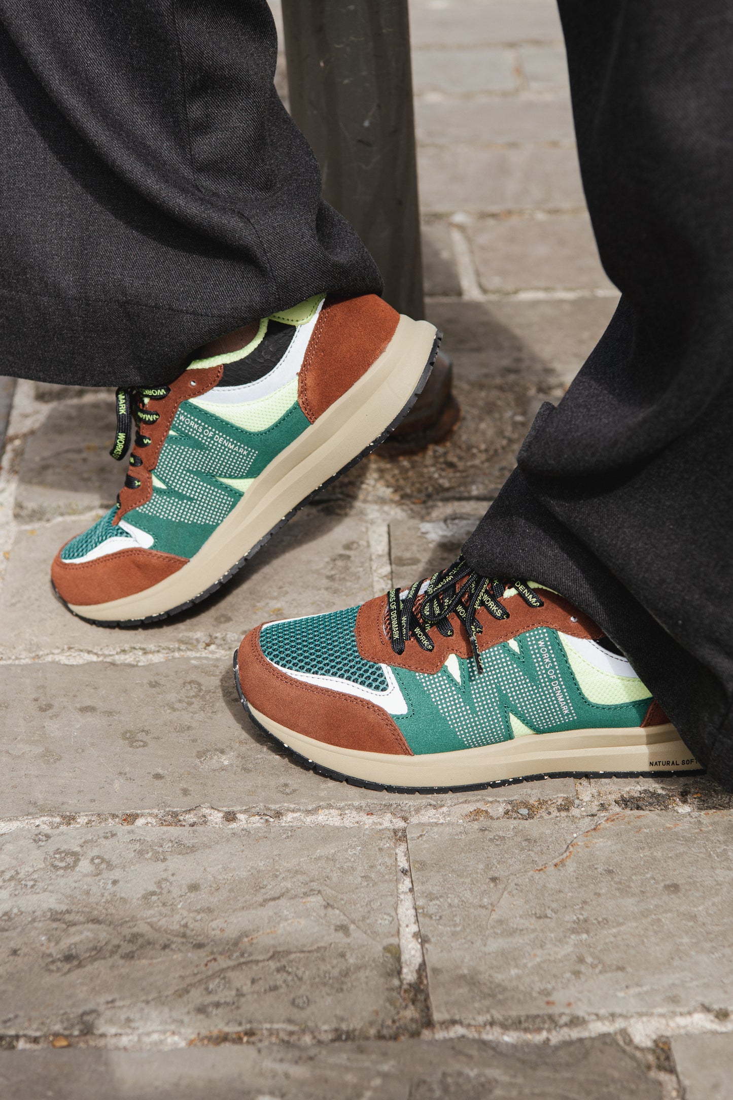 Rigmor Open Mesh Sneaker - Sepia/Deep Forest