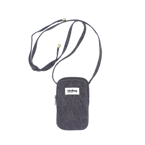 Hindbag Bill Phone Bag - Grey Denim