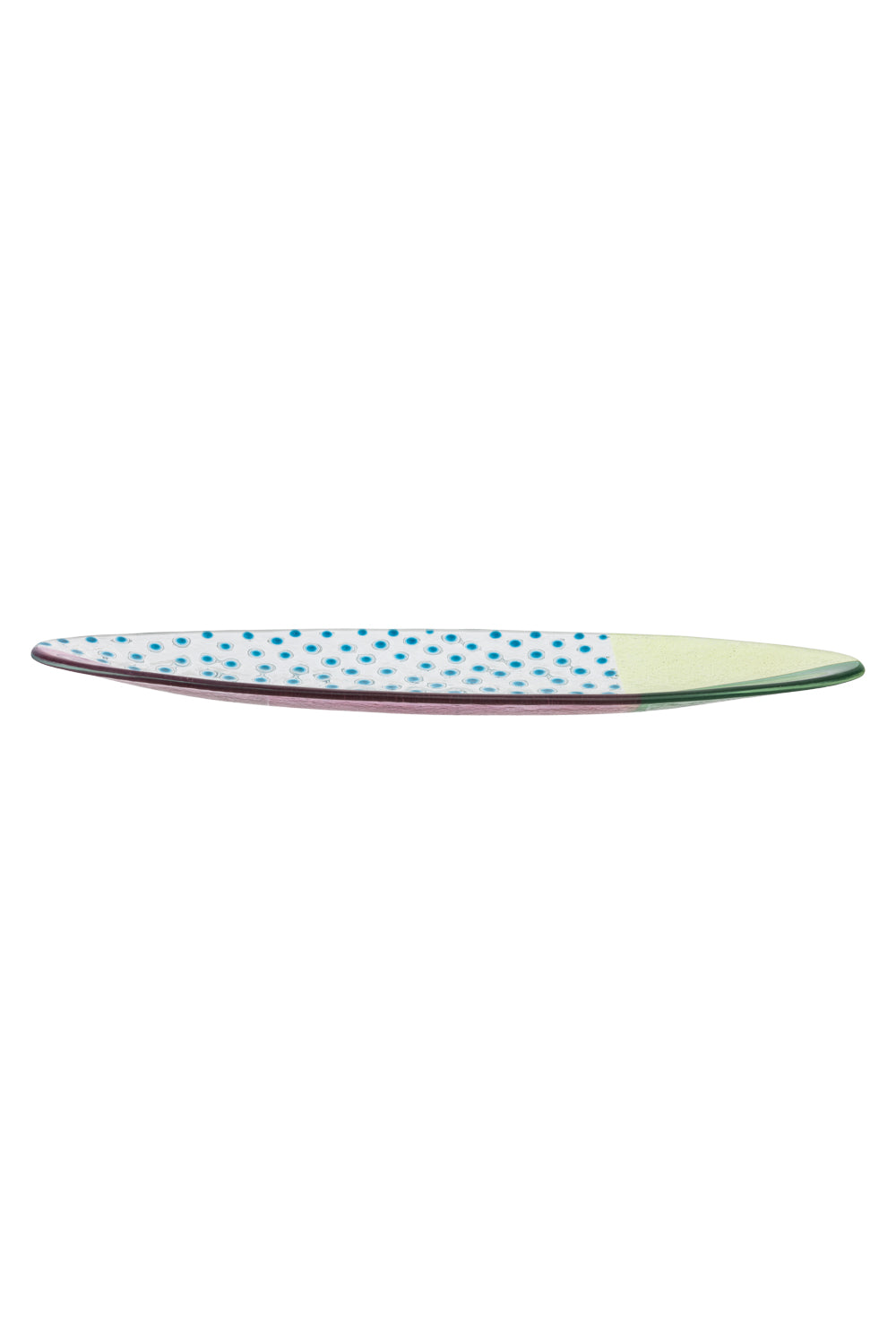 Glass Serving Bowl L Floating Hues - Multicolor