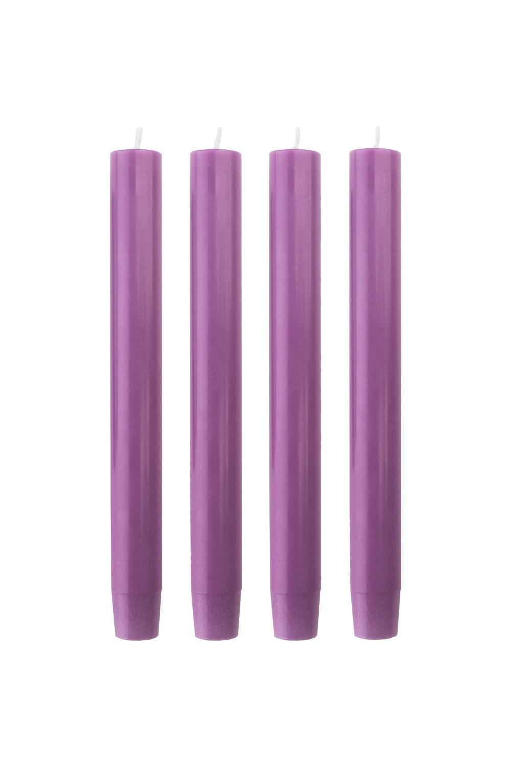 Taper Candles Glumi Set/4 - Violet