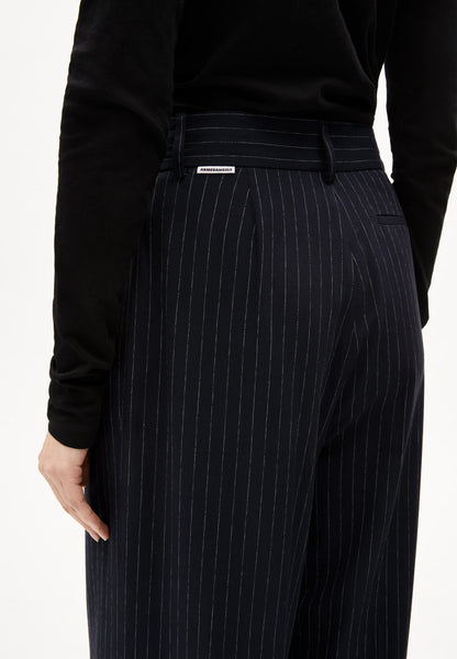 LAST ONE in S - Kaayua Pinstripe Pants - Night Sky