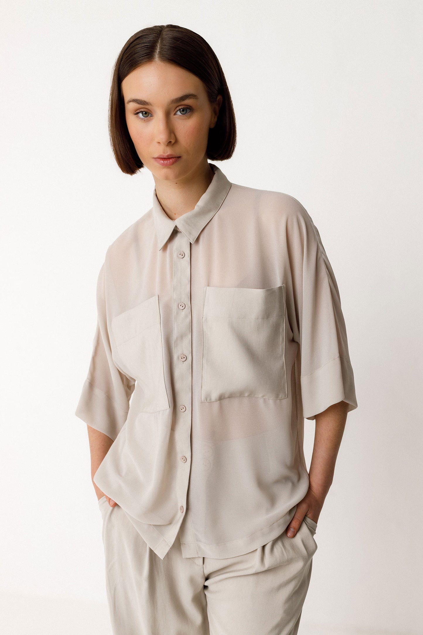 Kaia shirt - Pearl Grey