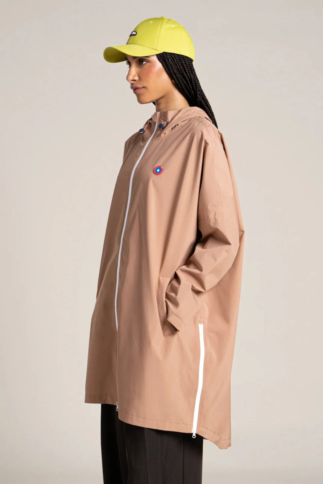 Liberté Waterproof Rain Cape Coat - Sahara