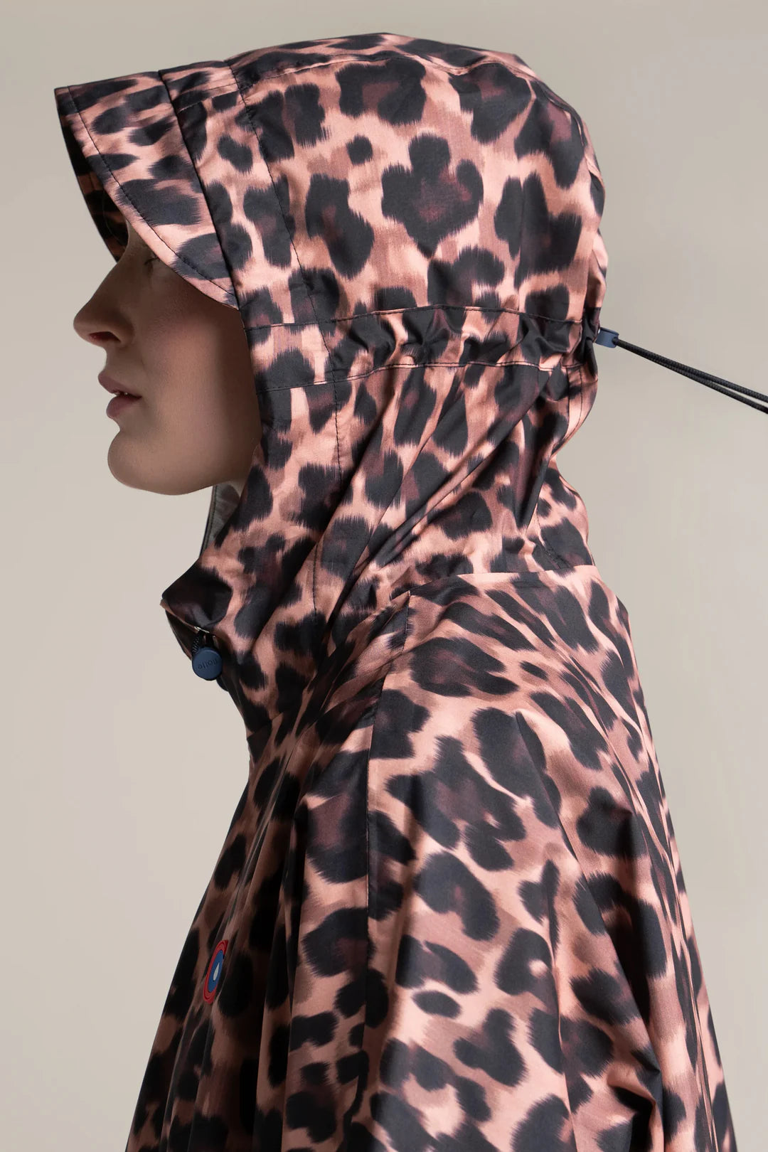 Liberté Waterproof Rain Cape Coat - New Leopard