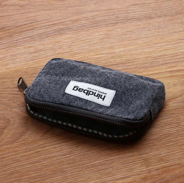 Hindbag Lili Coin Purse - Denim Grey