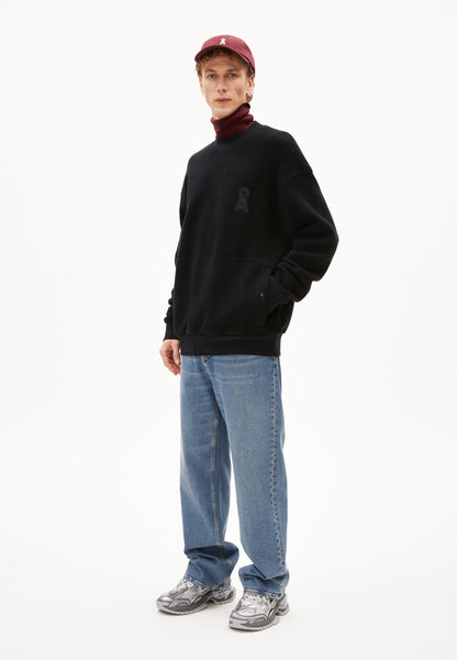 LAST ONE in L - Lomaar Felpa Sweater - Black