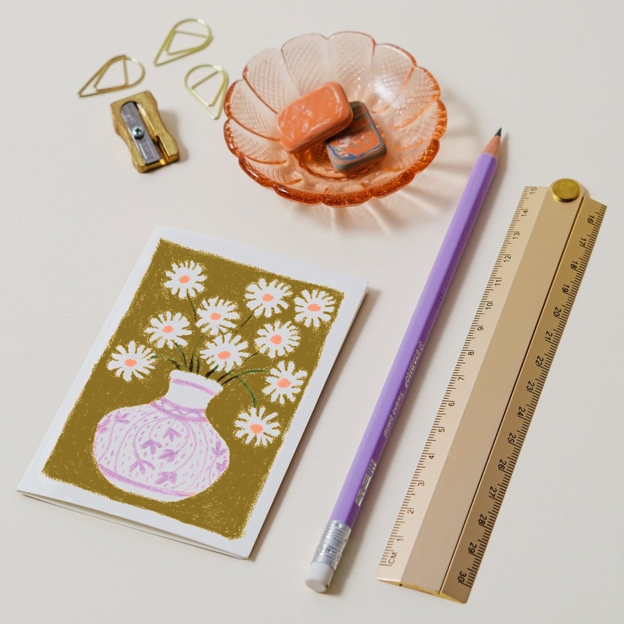 Mini Greeting Card - Wild Daisy