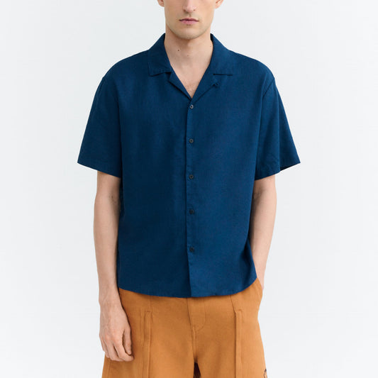 LAST ONE IN XL- Junior Short Sleeved Shirt - Blue Hemp