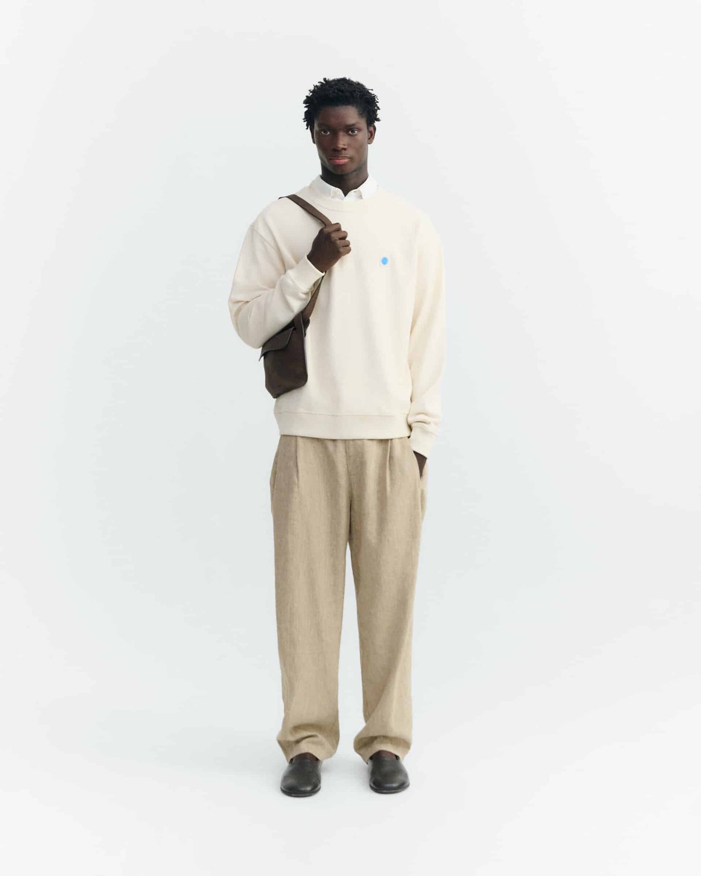 Leon Sol Sweater - Contrast Pannacotta