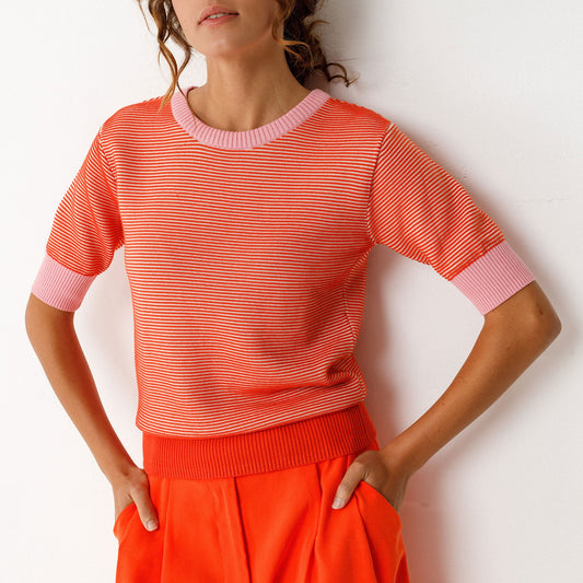 LAST ONES in 40 - Muike Jumper - Pink/Orange