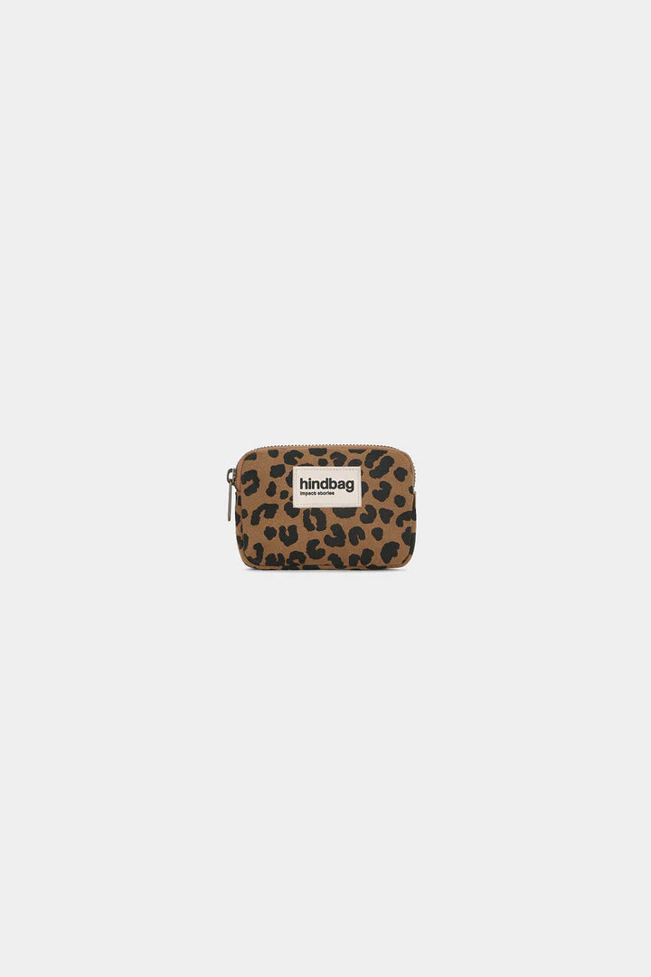 Hindbag Lili Coin Purse - Leopard Cannelle