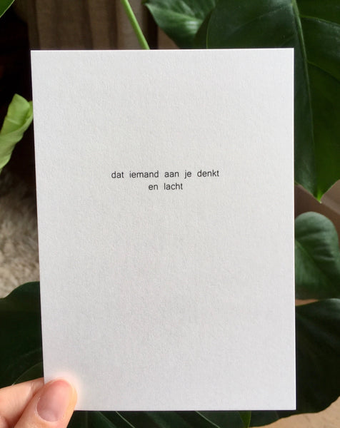 Ruth Van de steene Card - Denkt en Lacht