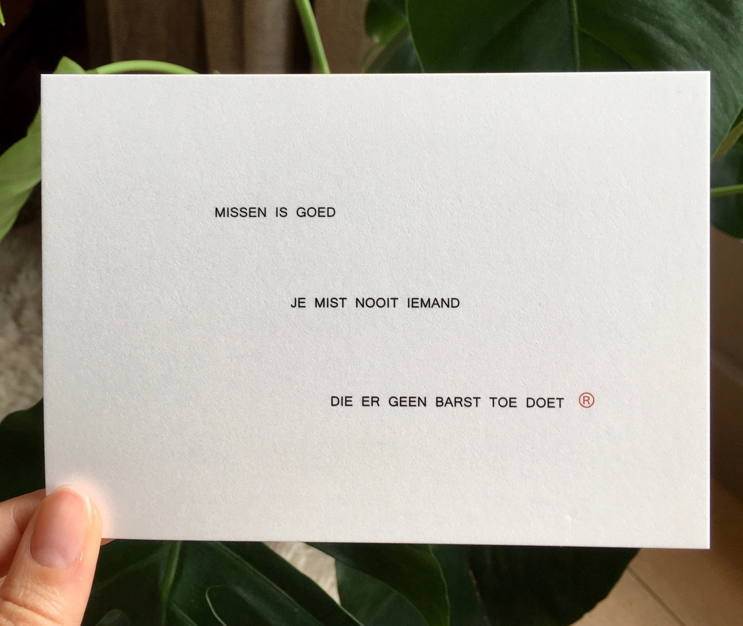 Ruth Van de steene Card #62 - Missen