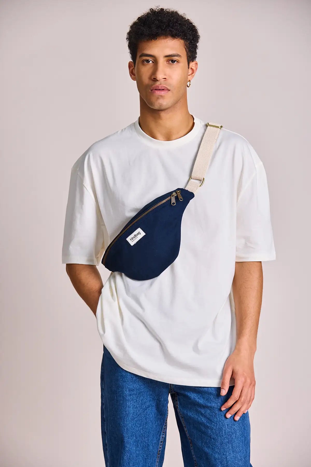 Hindbag Olivia Banana bag - Navy