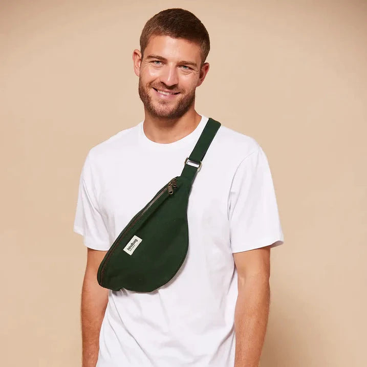 Hindbag Sasha Banana Bag L - Pine Green