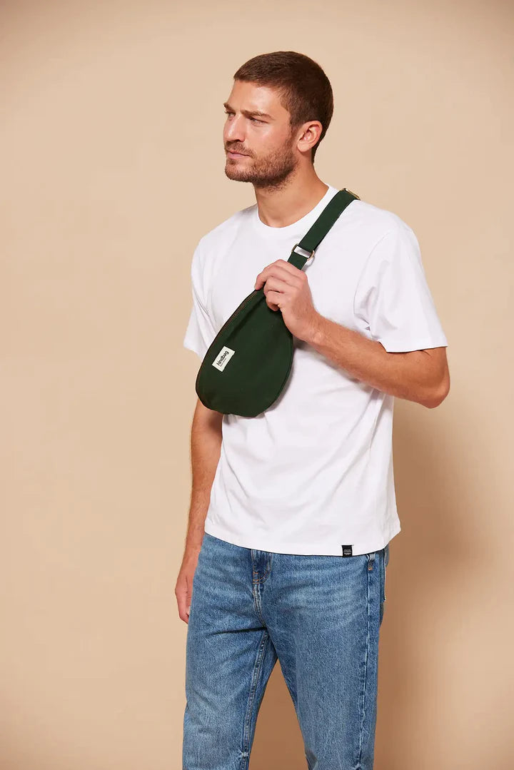 Hindbag Sasha Banana Bag L - Pine Green