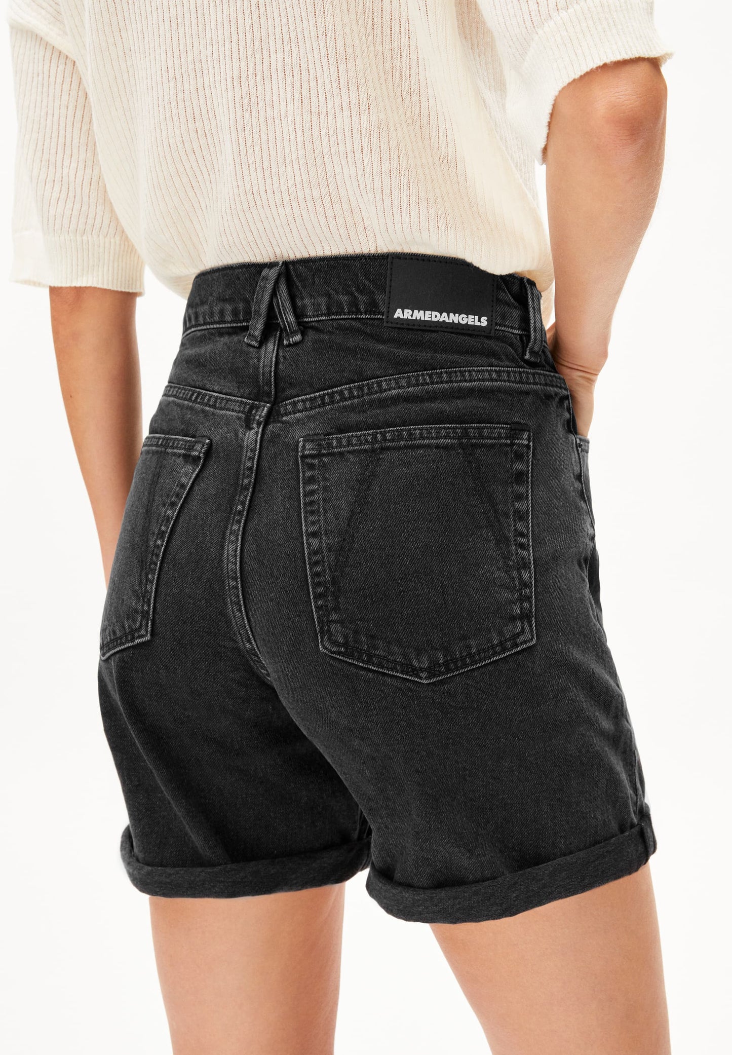 Detox Denim Sheaari Shorts - Ebony Black