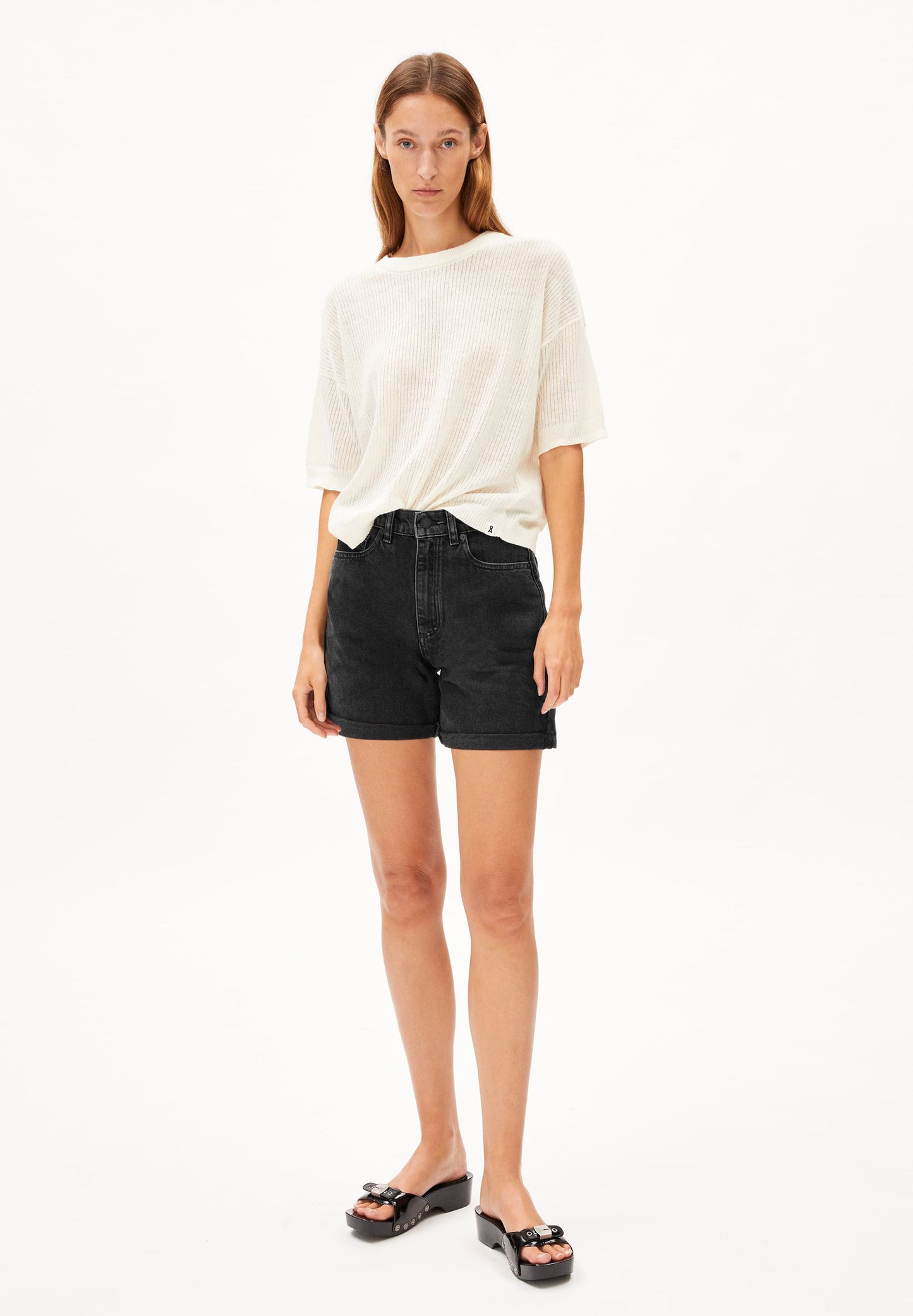 Detox Denim Sheaari Shorts - Ebony Black