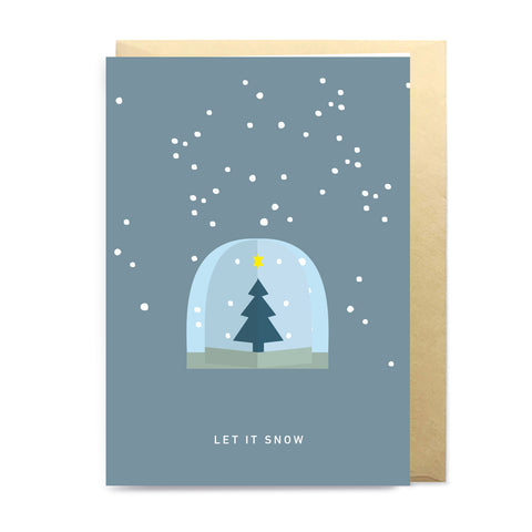 Christmas Greeting Card - Let it snow