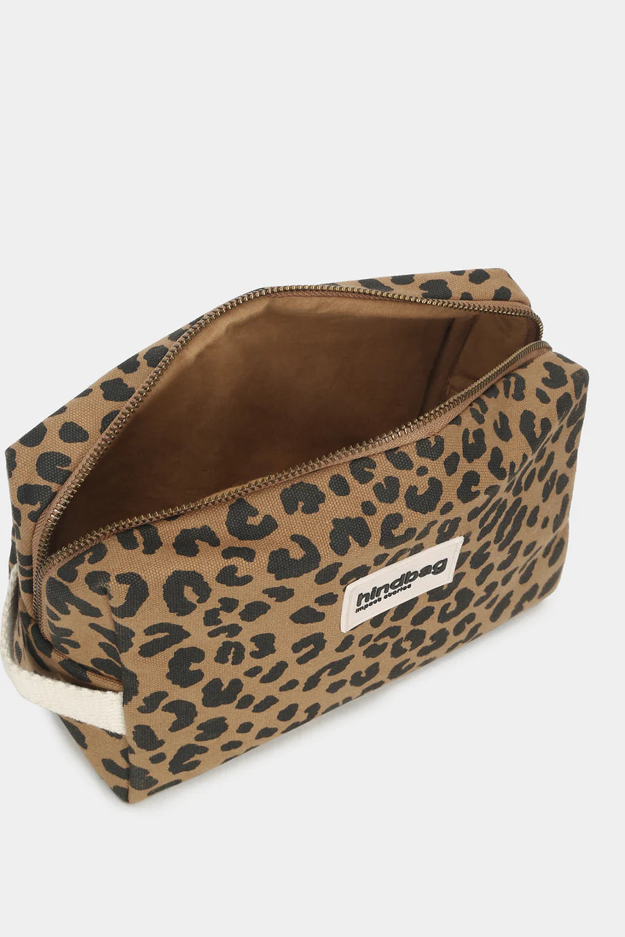 Leon Toiletry Bag - Leopard Cinnamon