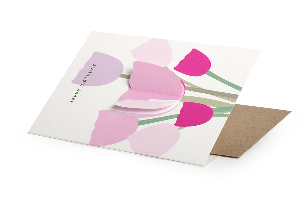 Greeting Card - Birthday Flower