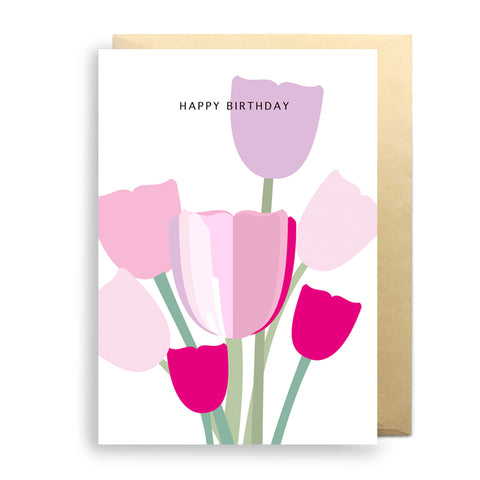 Greeting Card - Birthday Flower