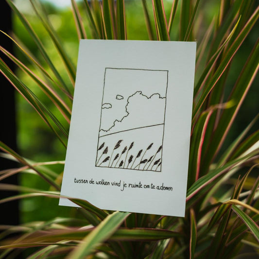 Emma Nieke Greeting Card - Tussen de wolken