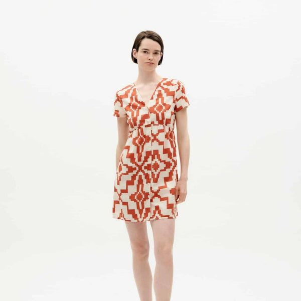 LAST ONE in XS - Hebe Dress - Orange Ilusion