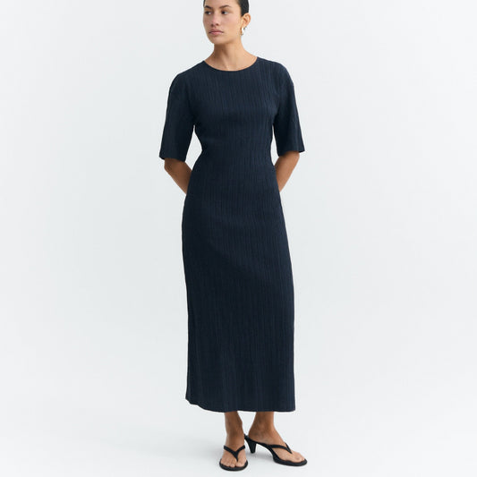 Kina Long Dress - Darkest Navy