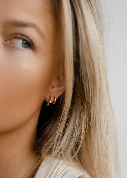 Flawed Carrie Hoops - Gold
