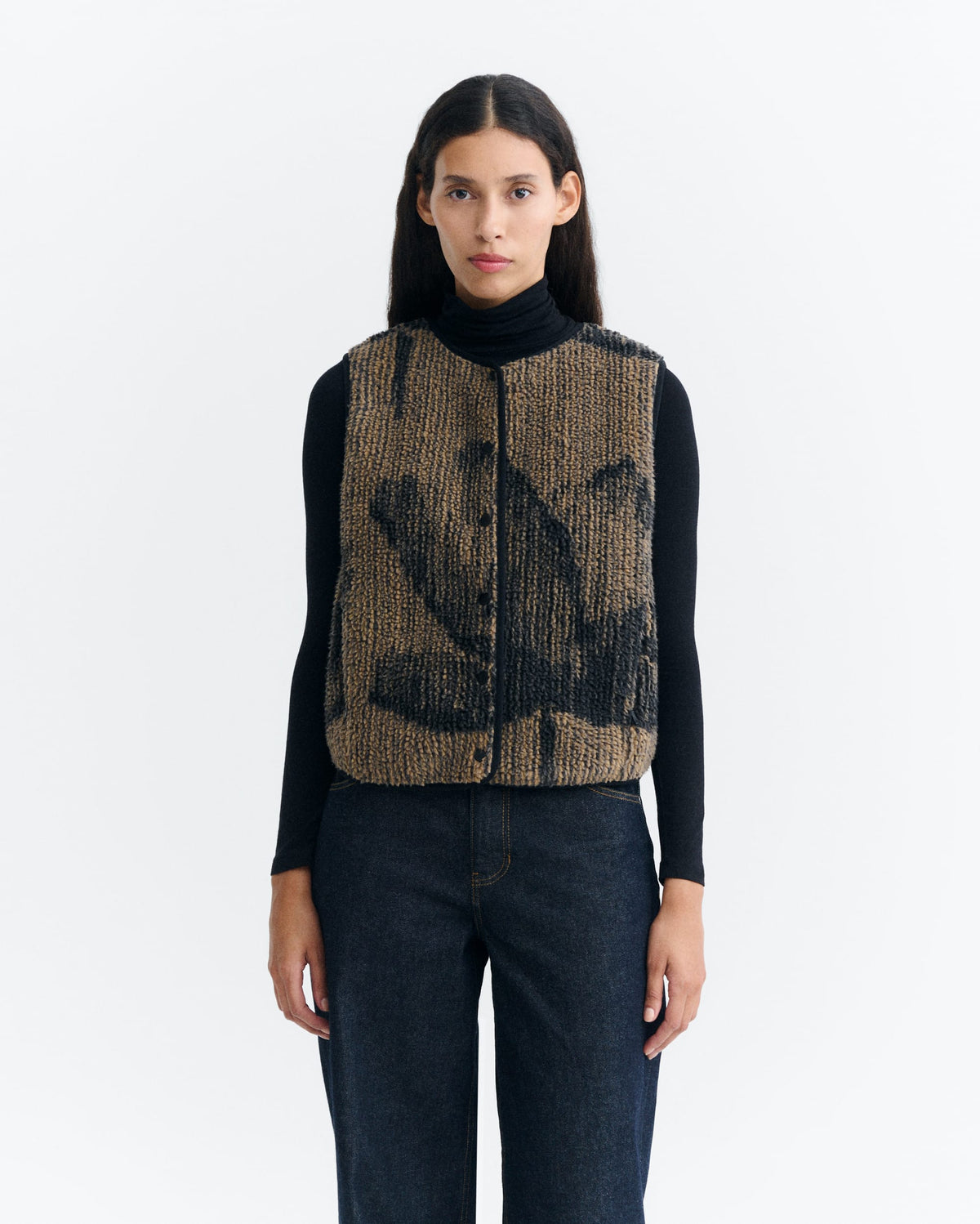 Jay Teddy Vest - Lotus Brown