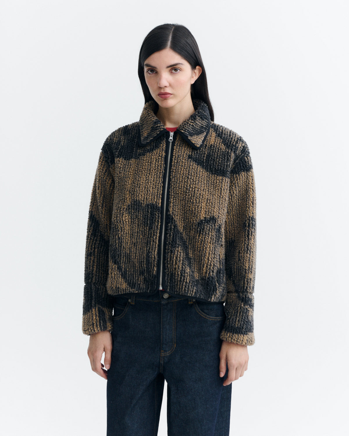 Kendra Teddy Jacket - Lotus Brown