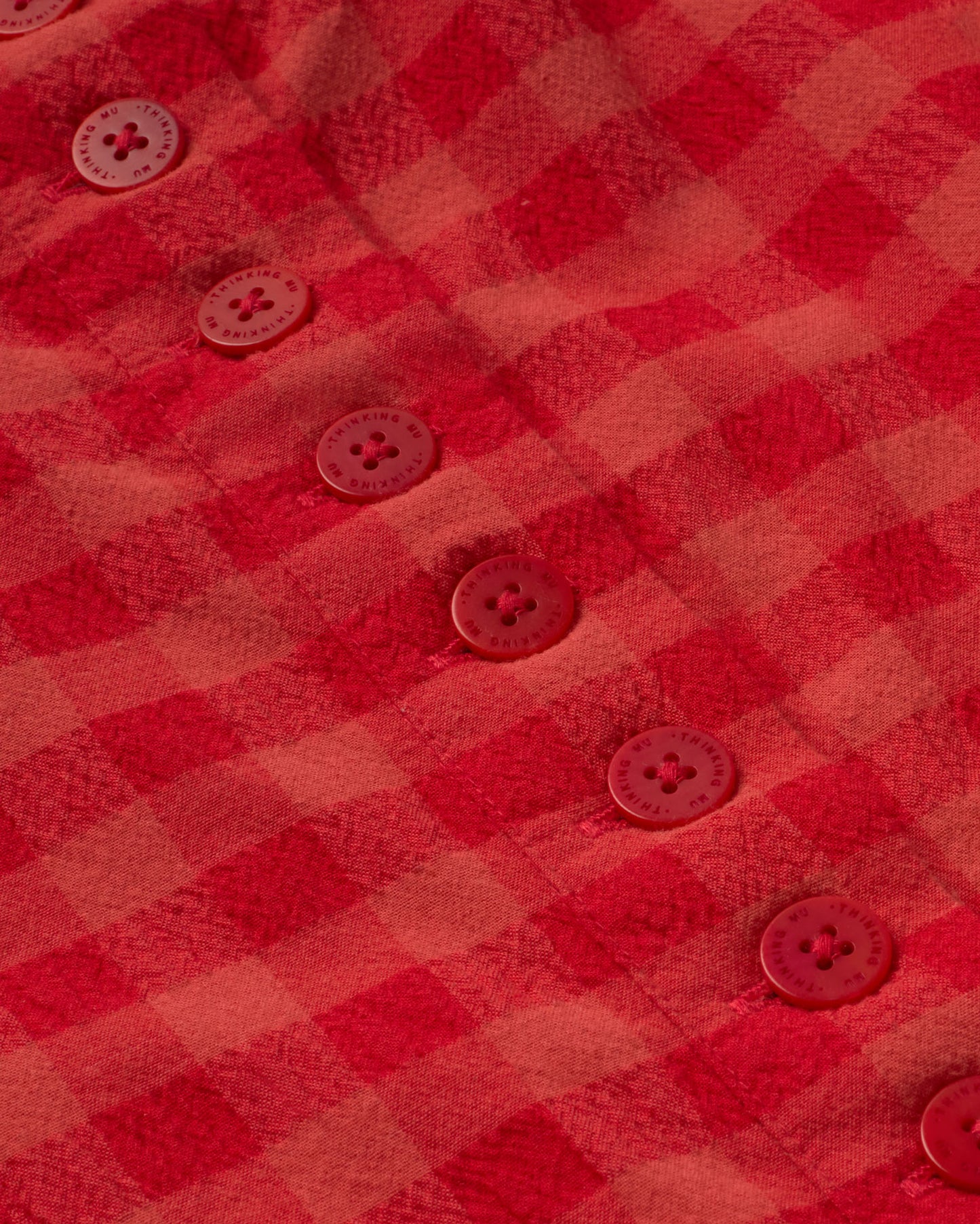 Maud Seersucker Jumpsuit - Red Checks