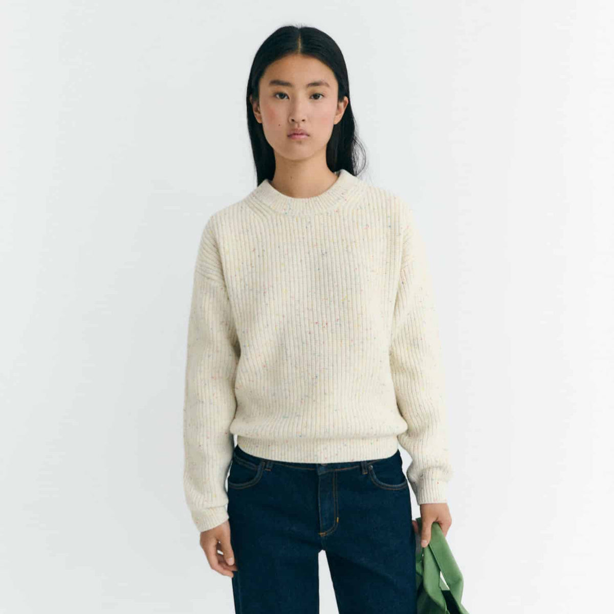 Carmen Knitted Sweater - Ecru