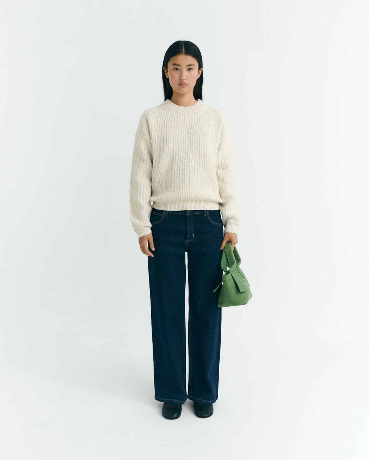 Carmen Knitted Sweater - Ecru