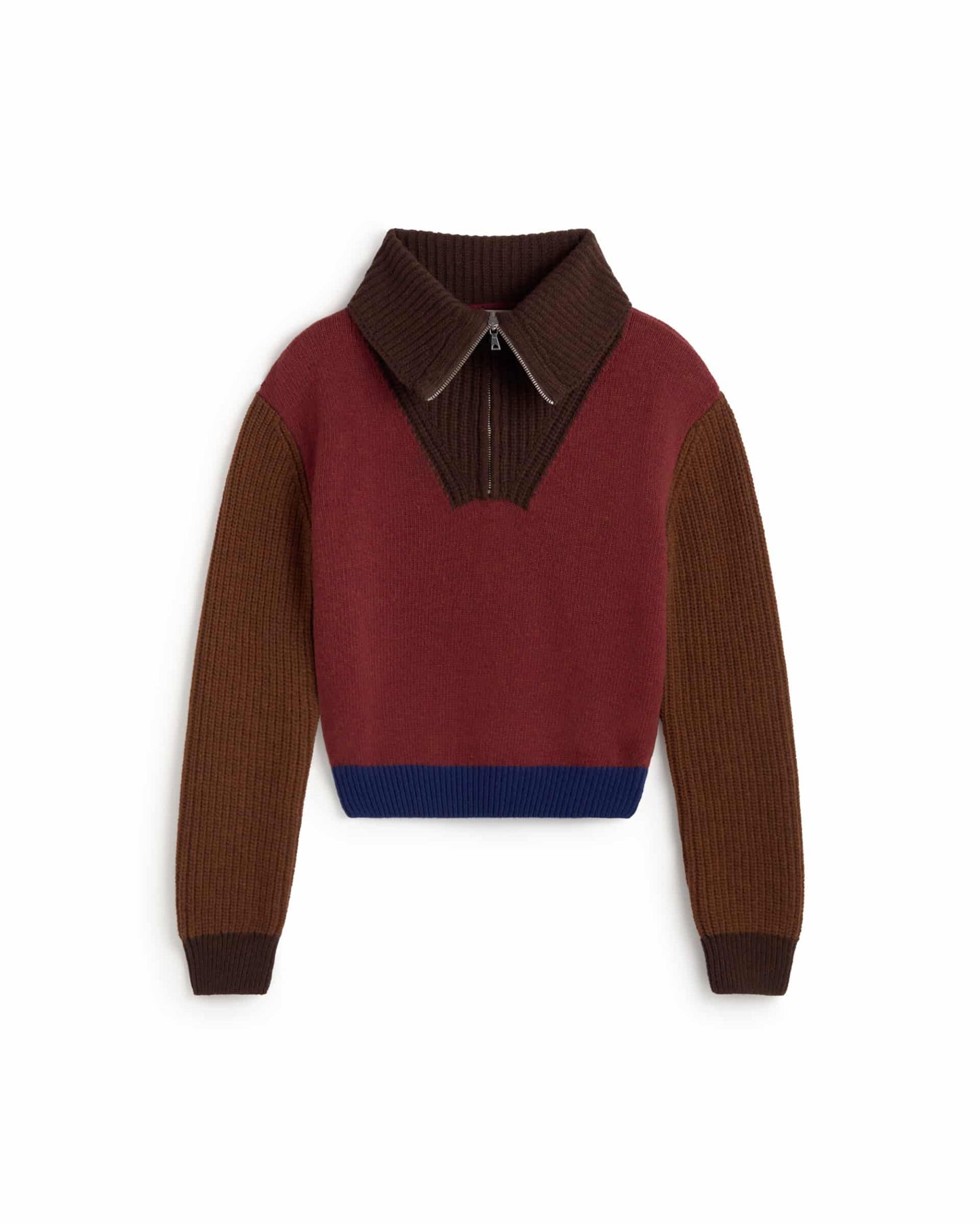 Thanit Knitted Sweater - Brown Block