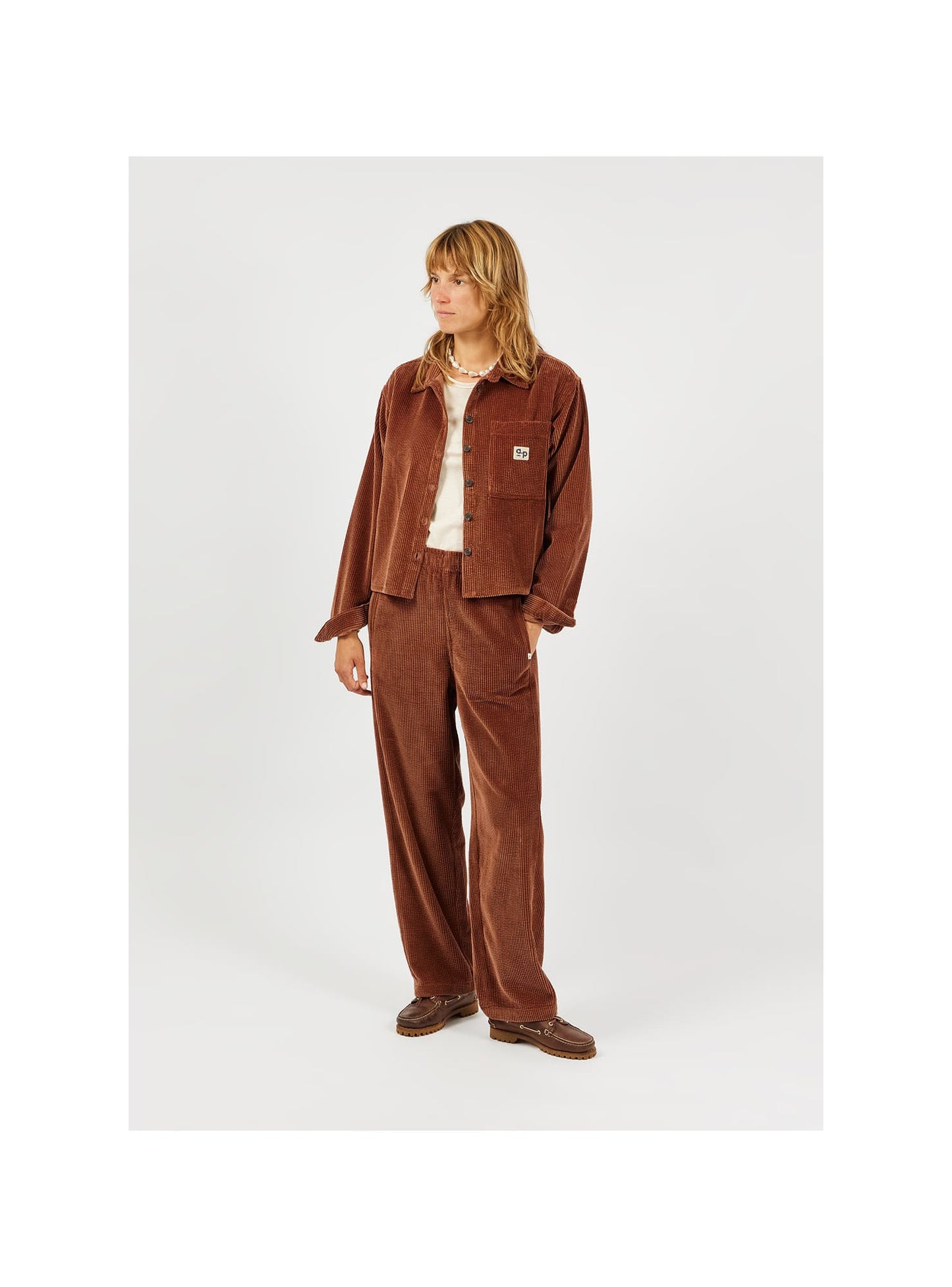 Overshirt Velours - Marron