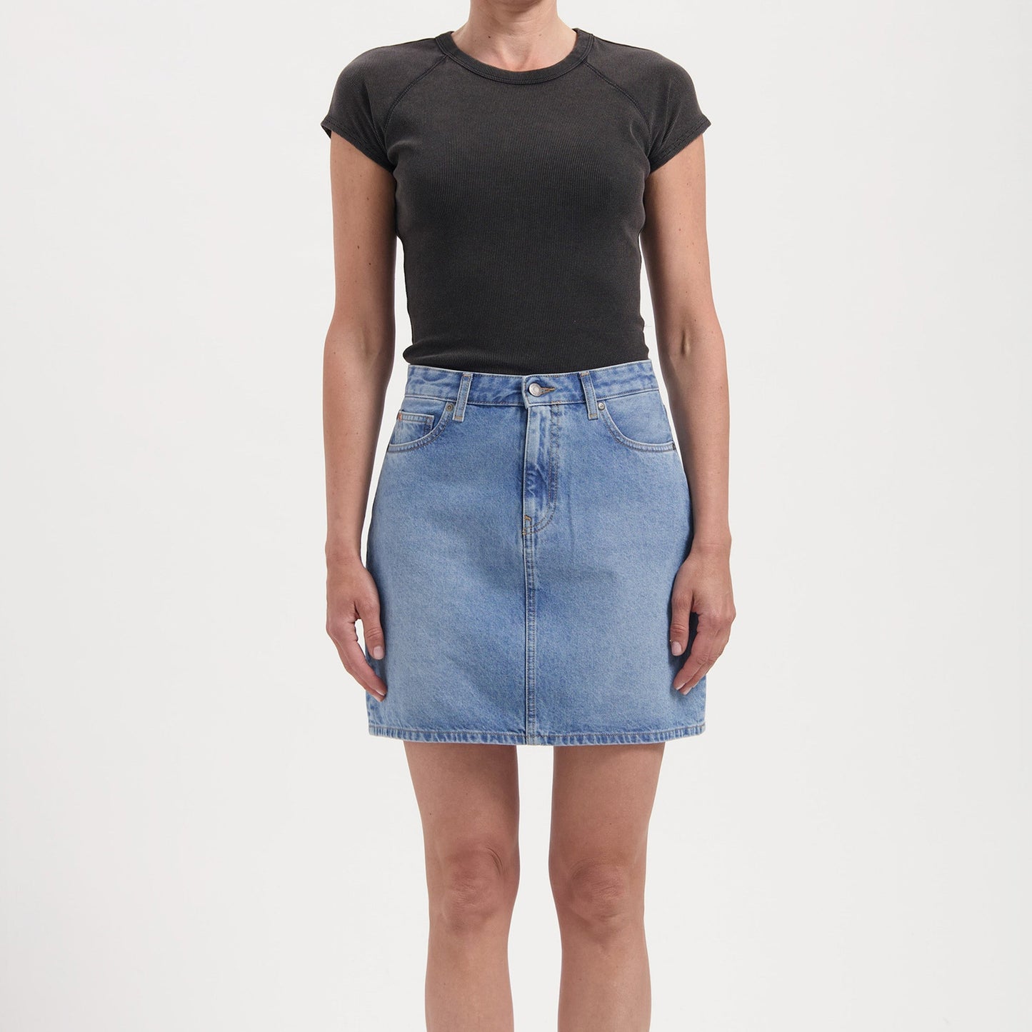Audry Mini Skirt - Light Stone Vintage