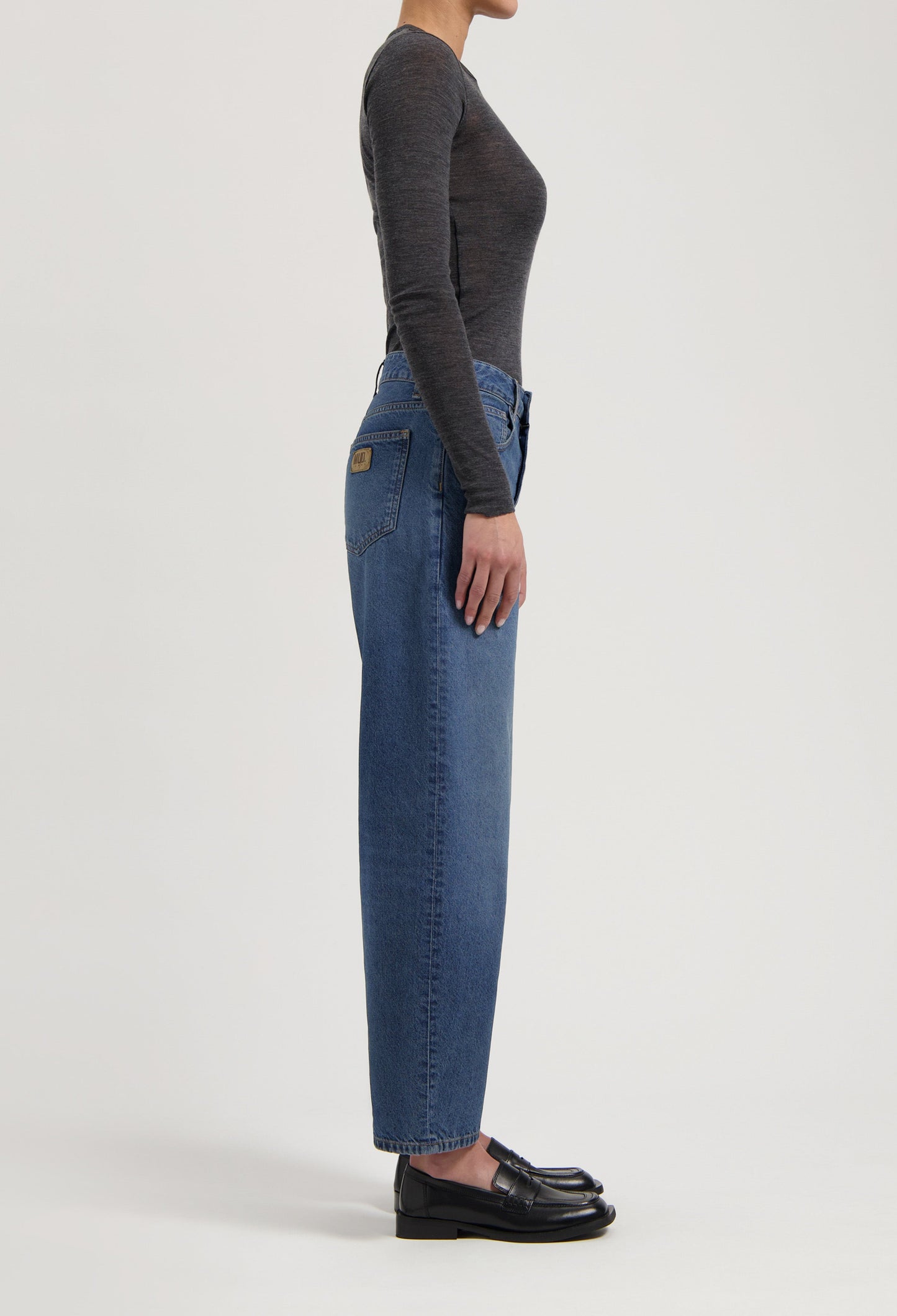 Brooke High Barrel - Rustic Blue