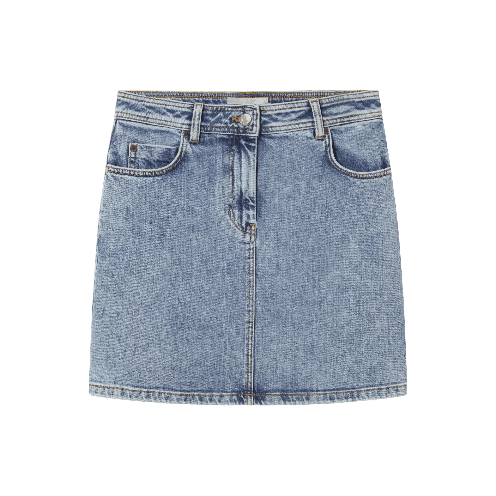 Marsha Denim Skirt - Light Clean Denim