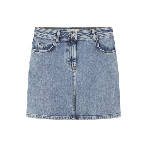 Marsha Denim Skirt - Light Clean Denim