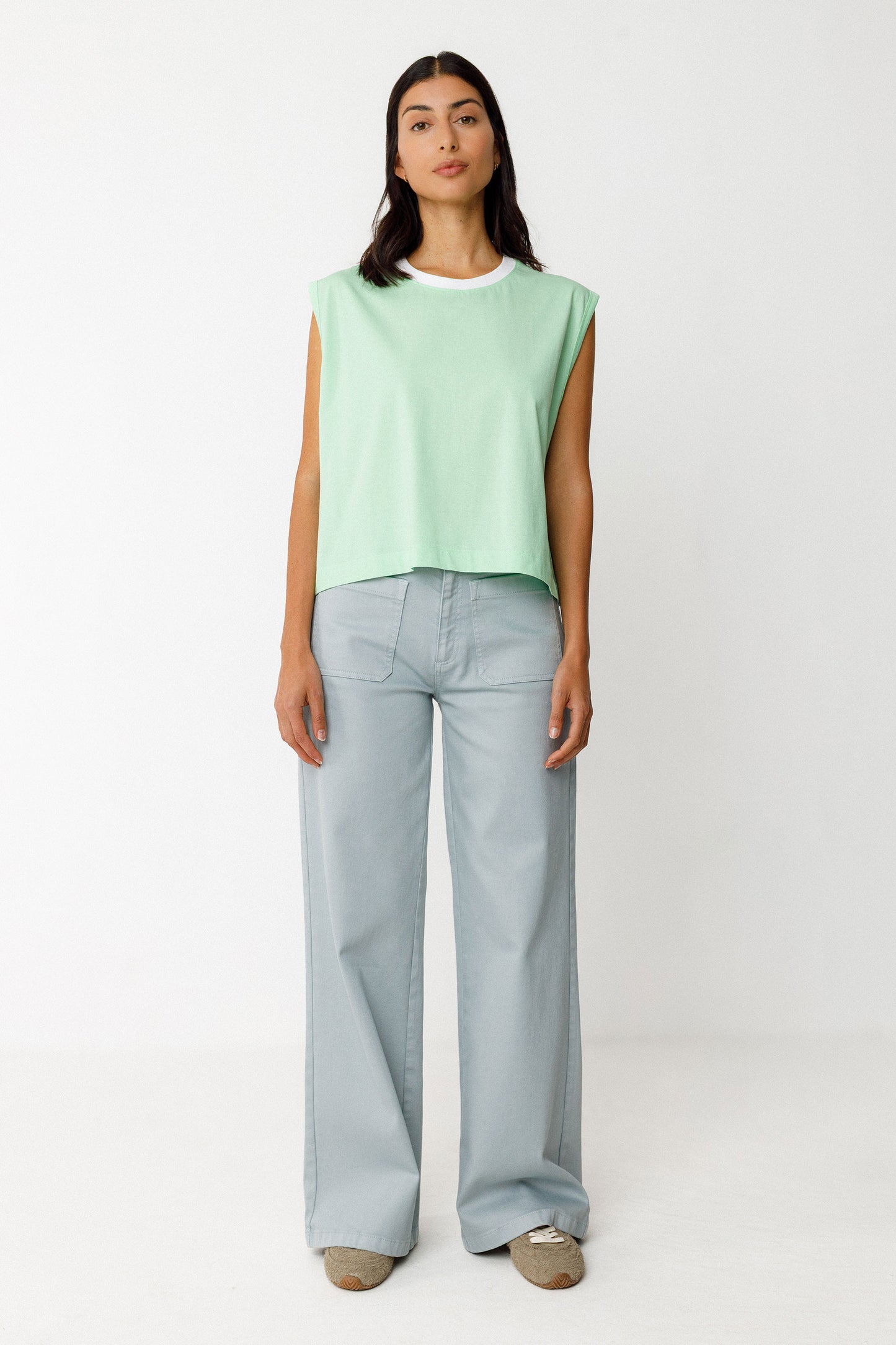 Zuntz Boxy Top - Light Green