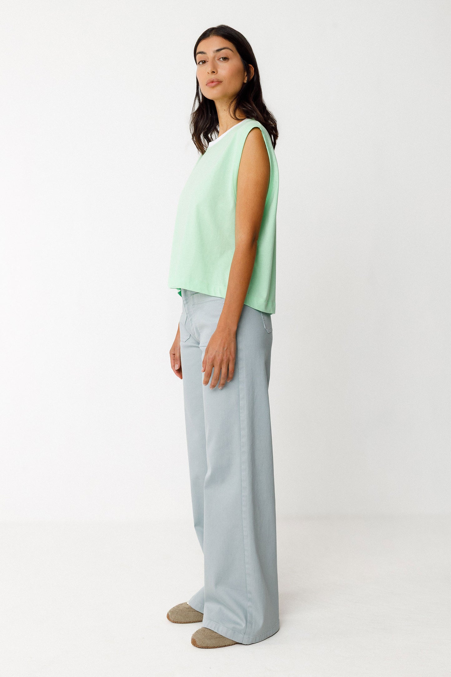 Zuntz Boxy Top - Light Green