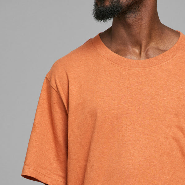 LAST ONES in L - Dedicated Gustavsberg T-shirt Hemp - Sunburn Orange