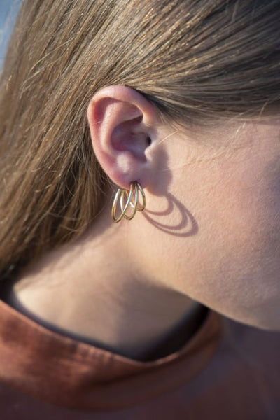 Bandhu Wire Earrings - Gold