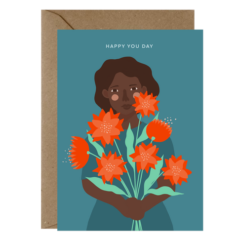 Greeting Card - Happy You Day Black Beauty