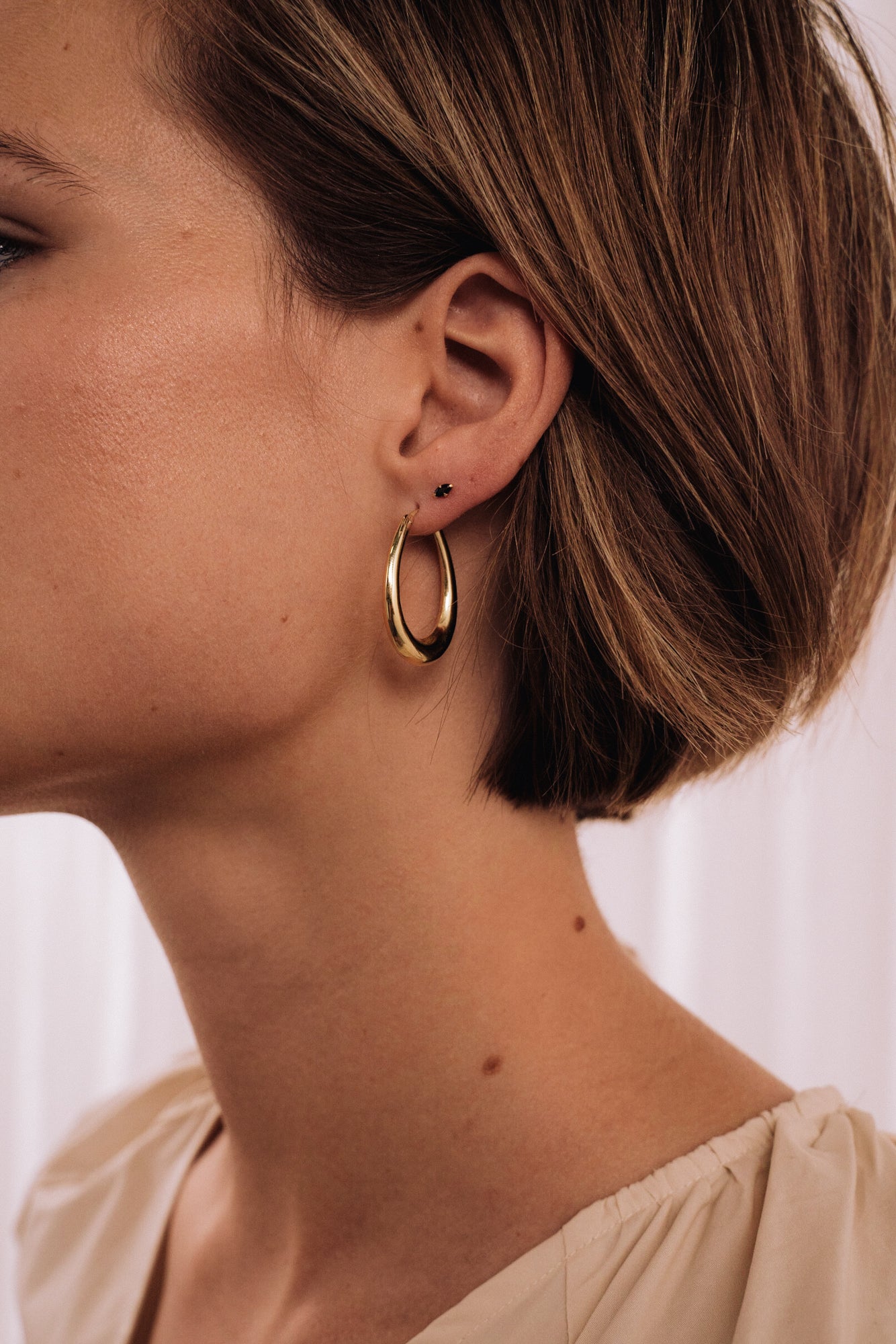 Oval Hoops - Gold