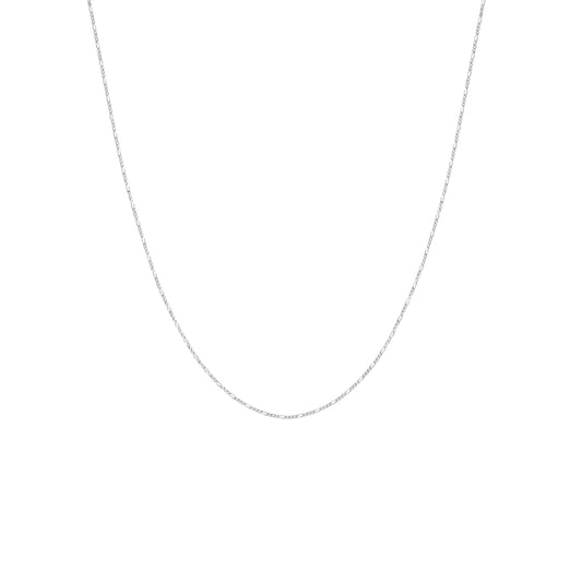 Flawed Figaro Necklace - Silver