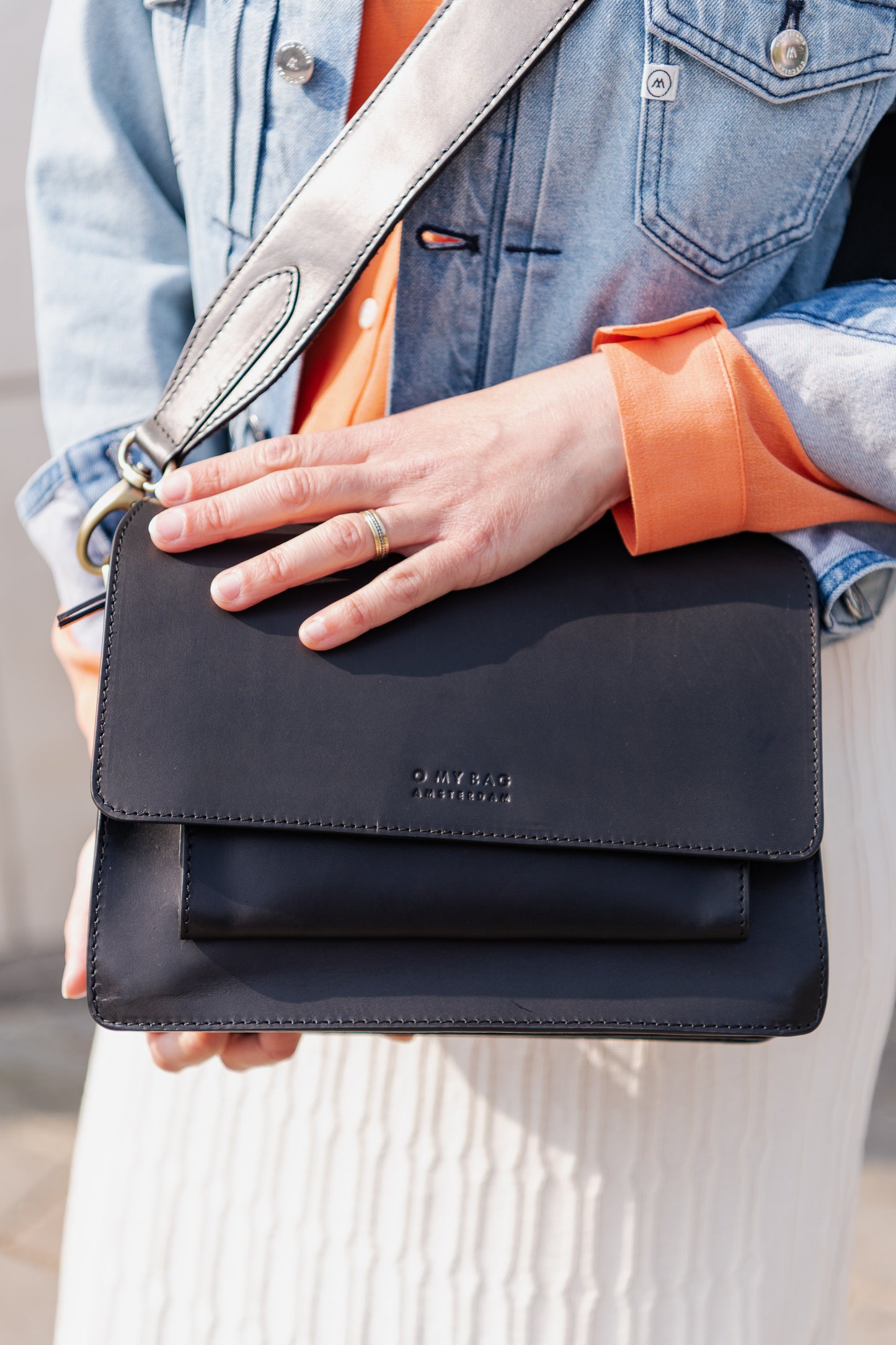 O My Bag Harper Bag - Black / 2 Straps